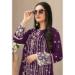 Picture of Gorgeous Georgette Purple Straight Cut Salwar Kameez