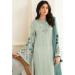 Picture of Georgette Off White Straight Cut Salwar Kameez