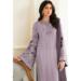 Picture of Stunning Georgette Plum Straight Cut Salwar Kameez