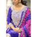 Picture of Chiffon Dark Magenta Straight Cut Salwar Kameez