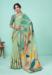 Picture of Lovely Crepe & Silk Dark Sea Green Saree