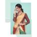 Picture of Comely Crepe & Silk Wheat Saree