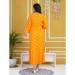 Picture of Sublime Rayon & Cotton Orange Kurtis And Tunic