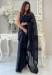 Picture of Fascinating Georgette Black Saree