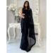 Picture of Fascinating Georgette Black Saree