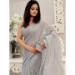 Picture of Admirable Georgette Dark Grey Saree