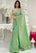 Picture of Stunning Georgette Dark Sea Green Saree