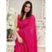 Picture of Fine Georgette Hot Pink Saree