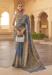 Picture of Comely Silk Steel Blue Saree