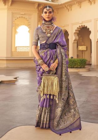 Picture of Splendid Silk Blue Violet Saree