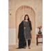 Picture of Comely Georgette Black Straight Cut Salwar Kameez