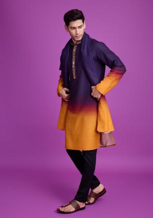 Picture of Fascinating Rayon Dark Slate Blue Kurtas