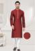 Picture of Shapely Chiffon Maroon Kurtas