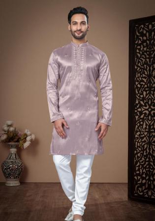 Picture of Radiant Chiffon Plum Kurtas