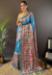 Picture of Amazing Silk Steel Blue Saree