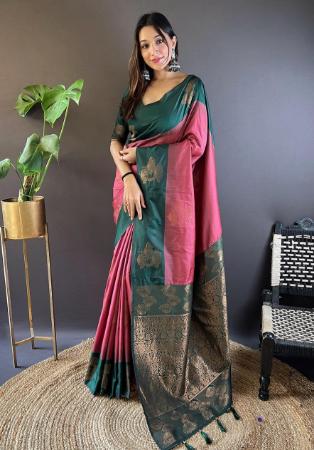 Picture of Radiant Silk Maroon Saree