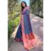 Picture of Appealing Silk Slate Blue Saree