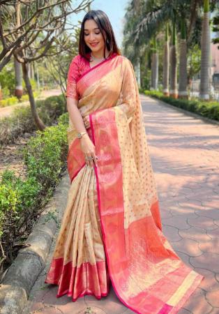 Picture of Admirable Silk Dark Khaki Saree