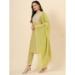 Picture of Magnificent Cotton Dark Khaki Readymade Salwar Kameez