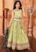 Picture of Sightly Chiffon Pale Golden Rod Kids Lehenga Choli