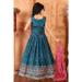 Picture of Grand Chiffon Steel Blue Kids Lehenga Choli