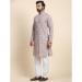 Picture of Graceful Cotton Silver Kurtas