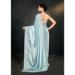 Picture of Magnificent Satin & Silk Light Steel Blue Saree