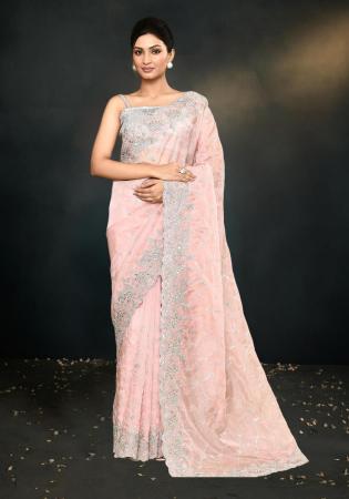 Picture of Radiant Satin & Silk Wheat Saree