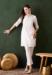 Picture of Superb Cotton Off White Readymade Salwar Kameez