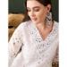 Picture of Superb Cotton Off White Readymade Salwar Kameez