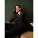 Picture of Gorgeous Cotton Black Readymade Salwar Kameez