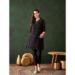 Picture of Gorgeous Cotton Black Readymade Salwar Kameez