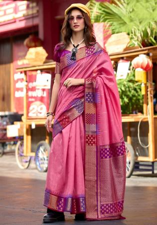 Picture of Nice Silk Light Coral Saree