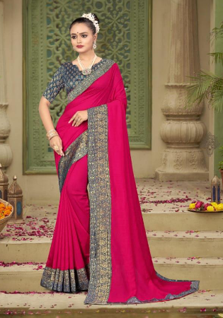 Picture of Admirable Silk Pink Saree