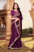 Picture of Well Formed Silk Purple Saree