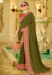 Picture of Marvelous Silk Forest Green Saree