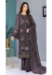 Picture of Georgette Dim Gray Straight Cut Salwar Kameez