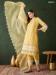 Picture of Cotton Pale Golden Rod Readymade Salwar Kameez