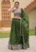 Picture of Taking Georgette Dark Olive Green Lehenga Choli