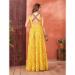 Picture of Fine Georgette Yellow Readymade Gown