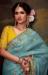 Picture of Elegant Organza Cadet Blue Saree