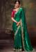 Picture of Elegant Organza Dark Green Saree