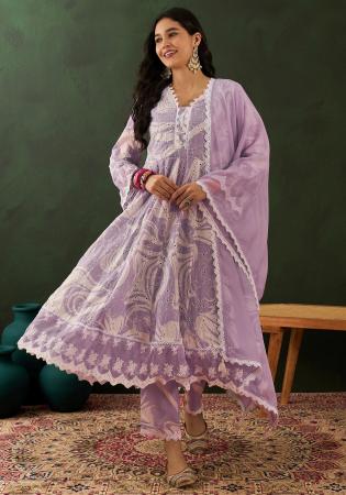 Picture of Pleasing Cotton Fuchsia Readymade Salwar Kameez