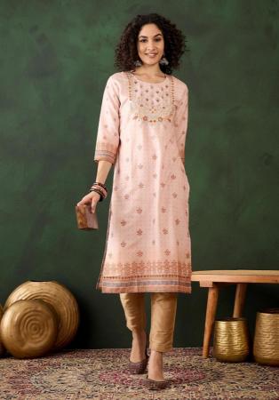 Picture of Radiant Rayon Beige Kurtis & Tunic