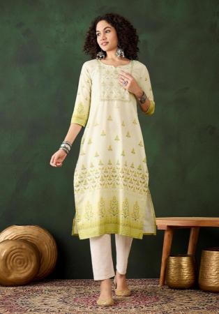 Picture of Charming Rayon Pale Green Kurtis & Tunic