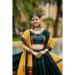 Picture of Statuesque Cotton Dark Green Lehenga Choli