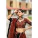 Picture of Graceful Cotton Maroon Lehenga Choli