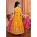 Picture of Classy Chiffon Yellow Kids Lehenga Choli