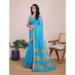 Picture of Sublime Chiffon Turquoise Saree