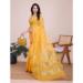 Picture of Grand Chiffon Yellow Saree